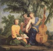 Eustache Le Sueur, Melpomene Erato and Polymnia (mk05)